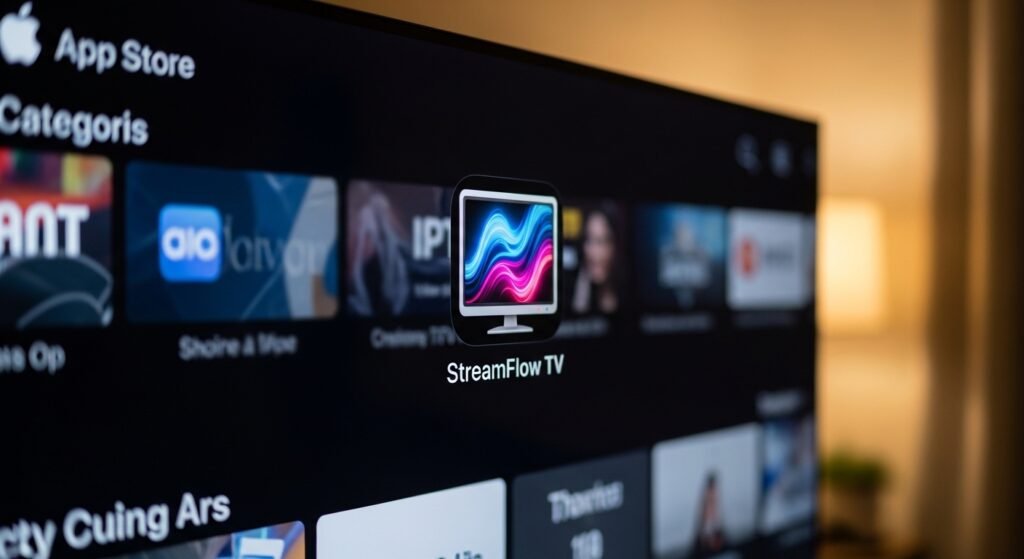 Installation der IPTV Smarters Player Lite App auf tvOS.