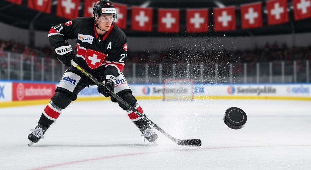Gestochen scharfer Eishockey Live Stream (Motion Blur).