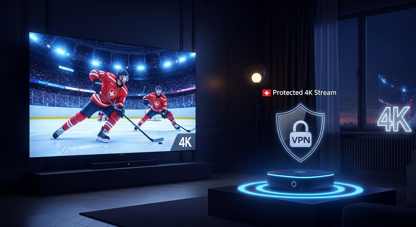 Anonymes Streamen mit VPN für IPTV in der Schweiz – Sicher und ohne Drosselung (DPI).