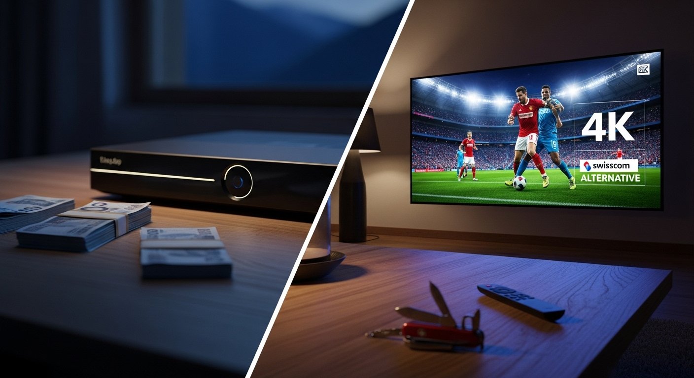 Die beste Swisscom Alternative für IPTV in 4K und massiv Geld sparen in der Schweiz.
